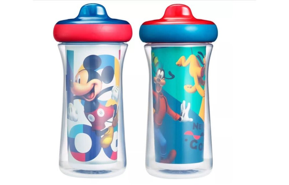 The First Years Disney Mickey Mouse ImaginAction Insulated Hard Spout Sippy Cups - 9oz 2pk