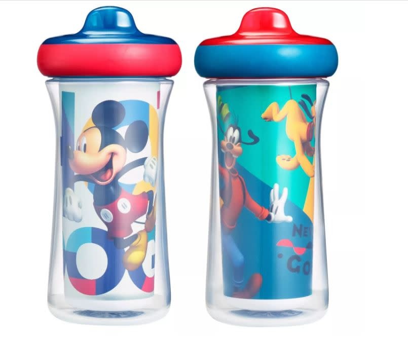 Disney Mickey Mouse Insulated Hard Spout Sippy Cups, 9oz 2 Ct - Water  Butlers