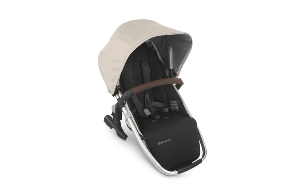 2020 Uppa Baby Vista Rumble Seat V2 (Only) In Declan (Oat Melange/Silver/Chesnut Leather)
