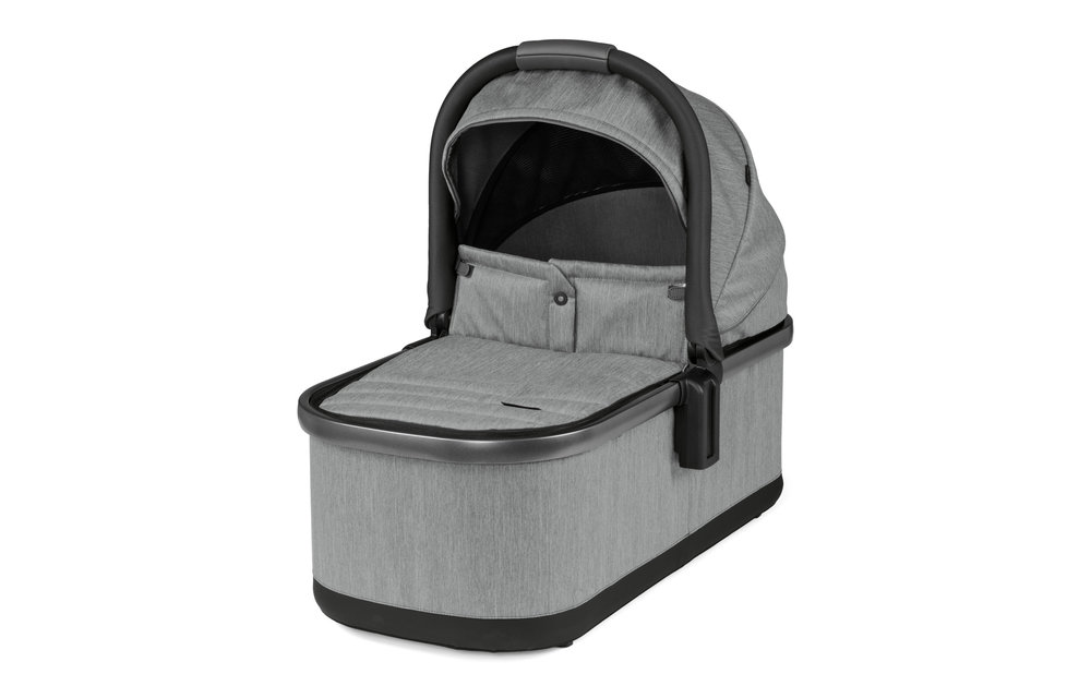 Peg Perego YPSI Bassinet In Atmosphere-Light Grey & Dark Grey
