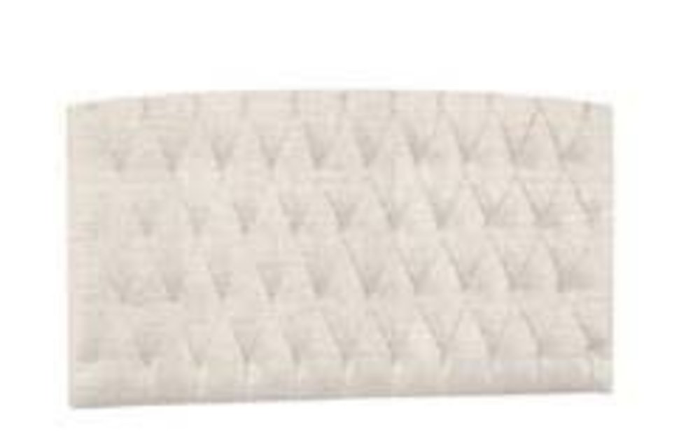 Natart Bella Tufted Panel In Linen Talc