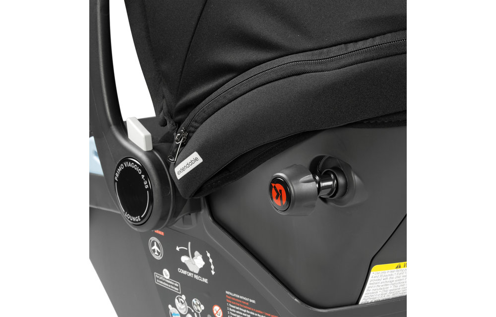 Peg Perego Primo Viaggio Nido Lounge (RECLINES) 4-35 In Onyx-Black