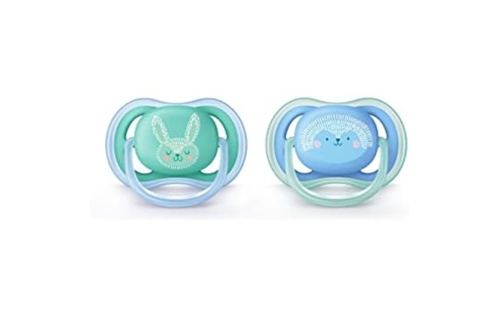Philips Avent Air Pacifier 6-18 Month 2 Pieces Green-Blue