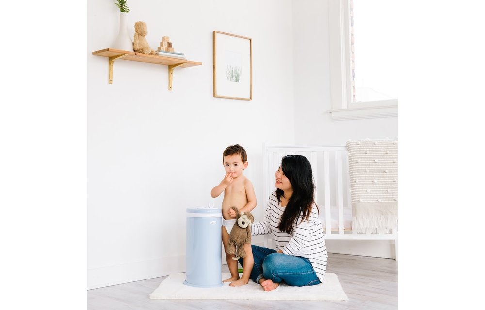Ubbi Diaper Pail In Cloudy Blue