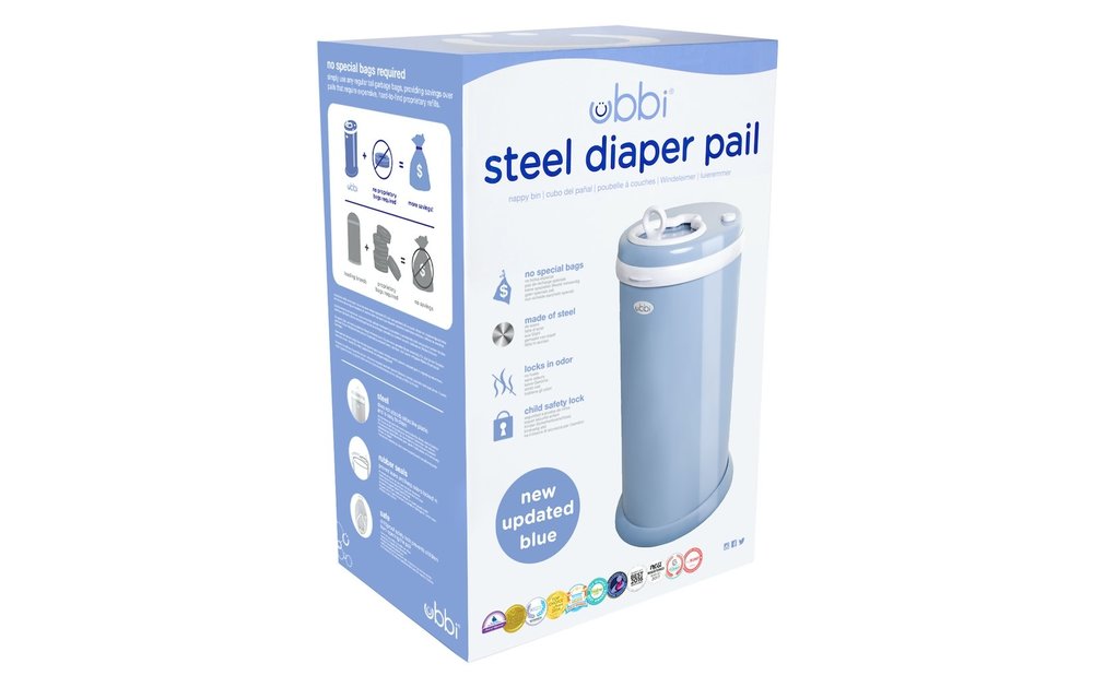 Ubbi Diaper Pail In Cloudy Blue