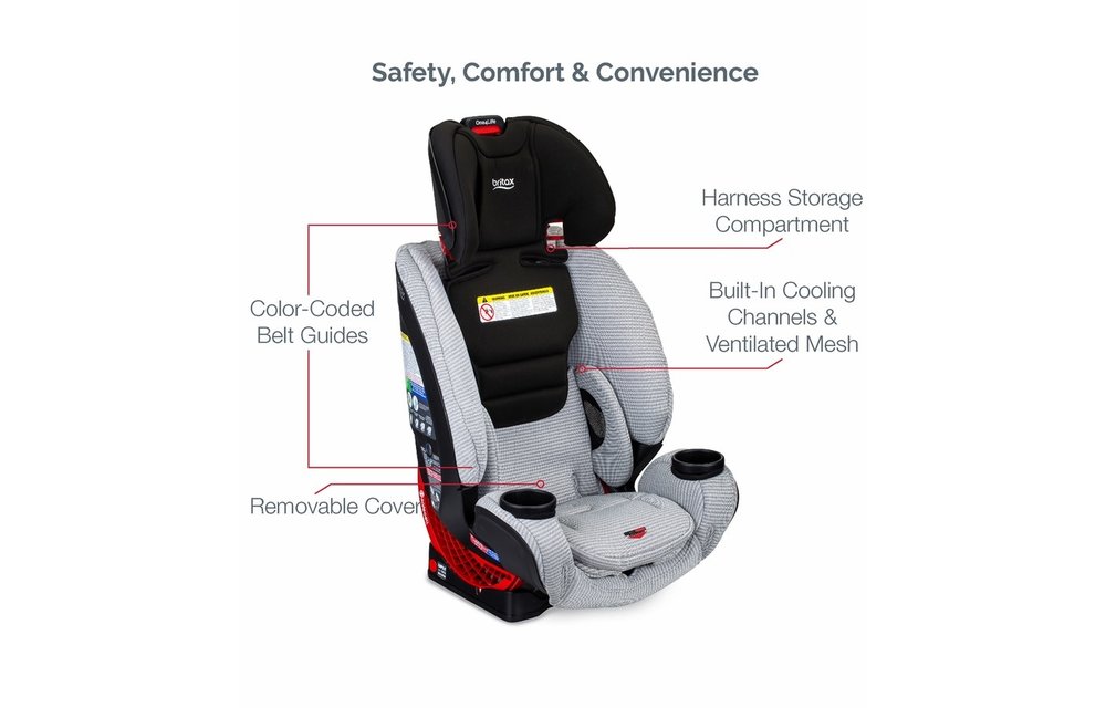 Britax One4LIfe All In One Clicktight Car Seat In Clean Comfort Includes Anti Rebound Bar (ARB)