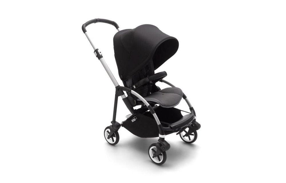 Bugaboo Bee6 Base With Seat Fabric Aluminum/Grey **CANOPY SOLD SEPARATELY**