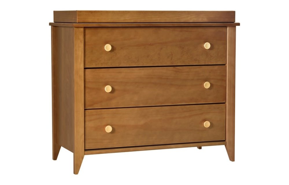 Baby Letto Sprout 3 Drawer Changer In Chestnut Natural (No Pad Included)