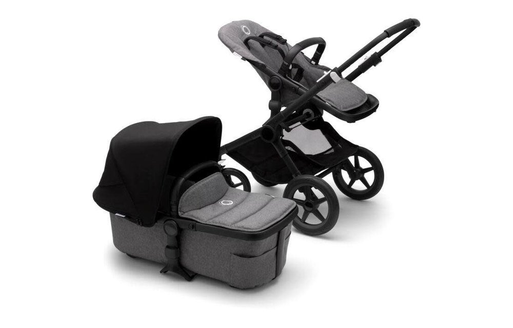 Bugaboo Fox2 Complete Stroller - Black/Grey Melange/Black