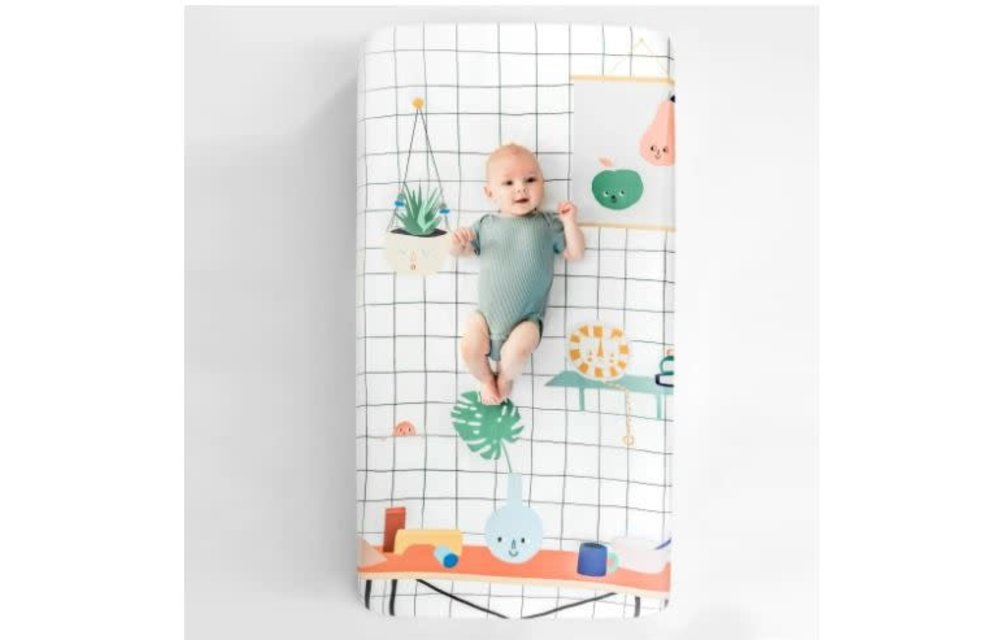 Rookie Humans Fitted Crib Sheet In Baby's Room