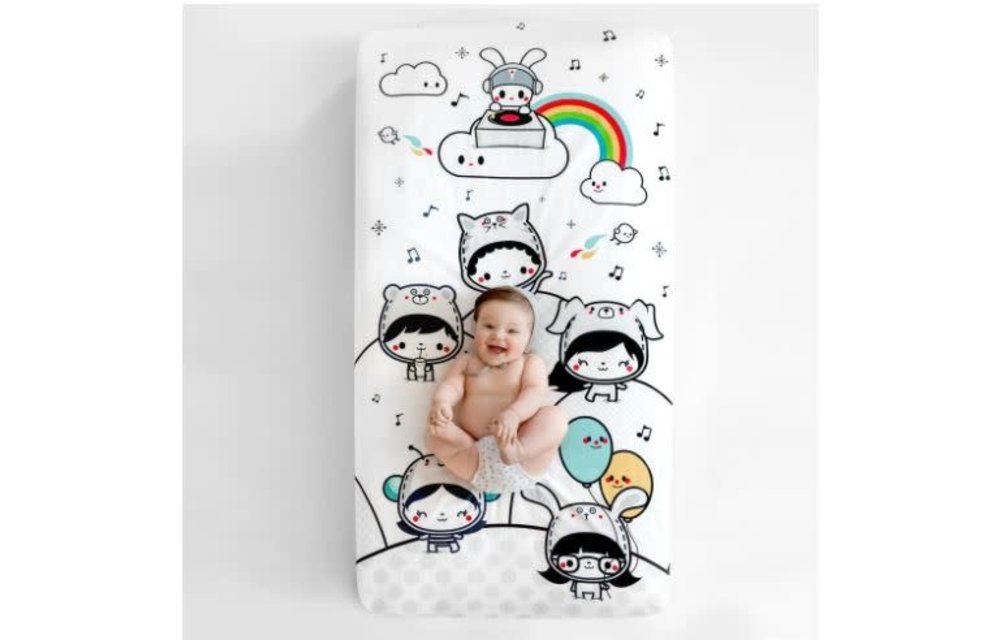 Rookie Humans Fitted Crib Sheet In Party In My Crib