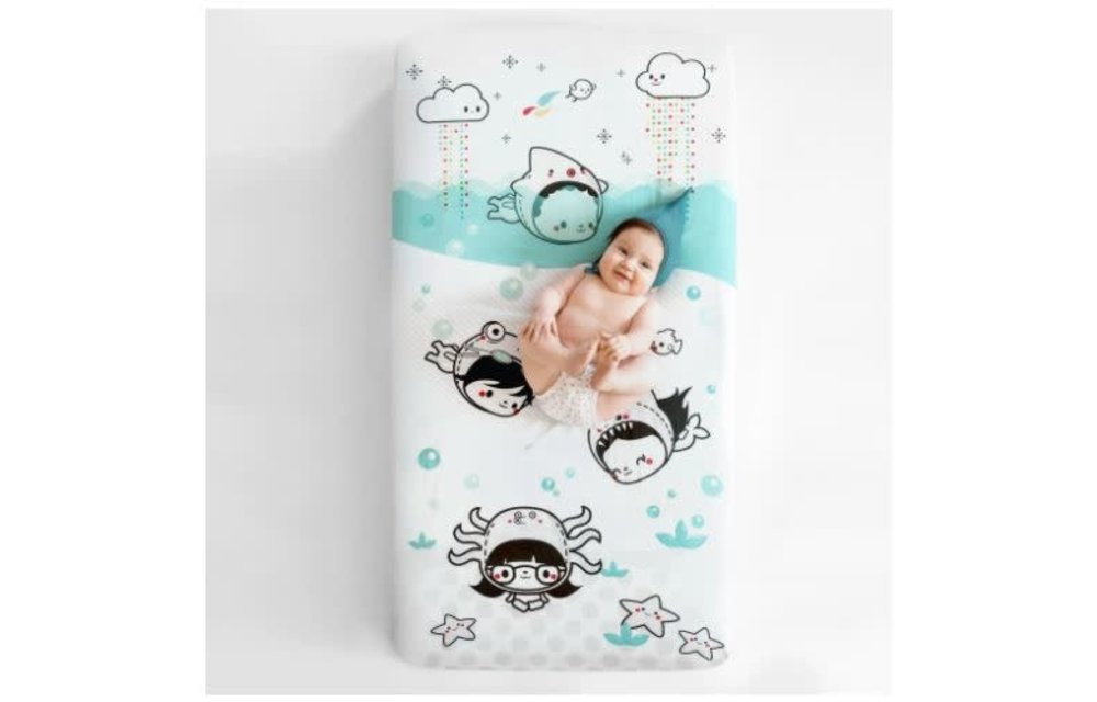 Rookie Humans Fitted Crib Sheet In Dive In