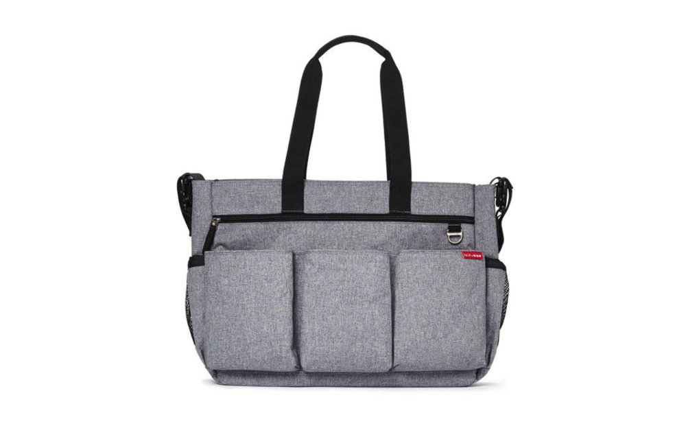 Skip Hop Duo Double Side By Side Diaper Bag In Signature Heather Grey