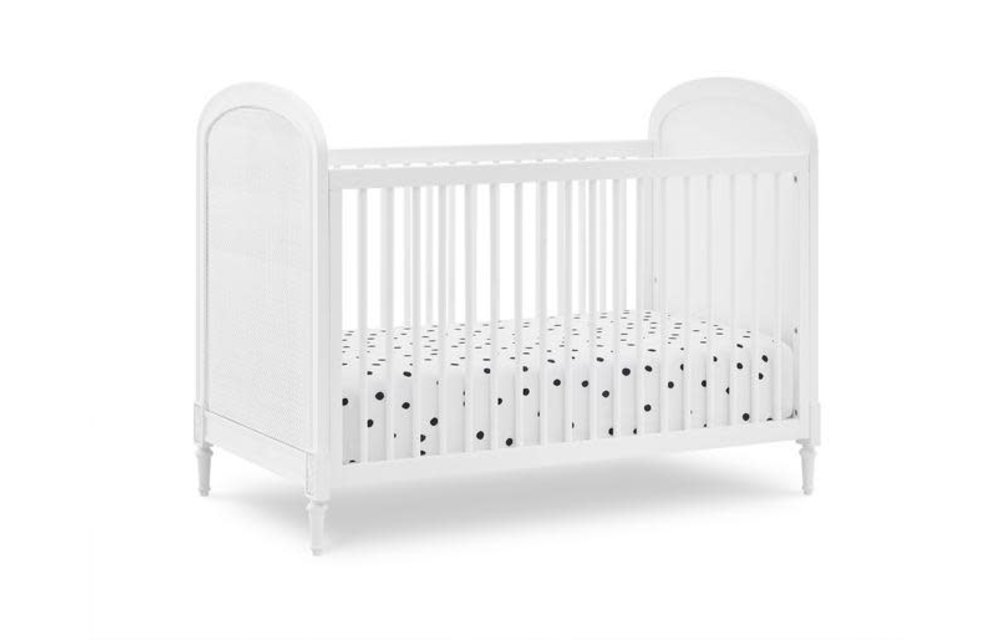 Delta Madeline 4-in-1 Crib with Toddler Guard Rail In Bianca White