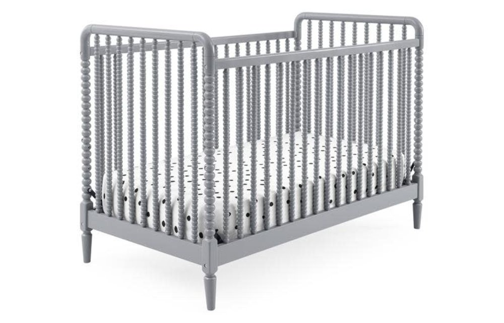 Delta Saint 3-in-1 Crib with Toddler Guard Rail In Grey
