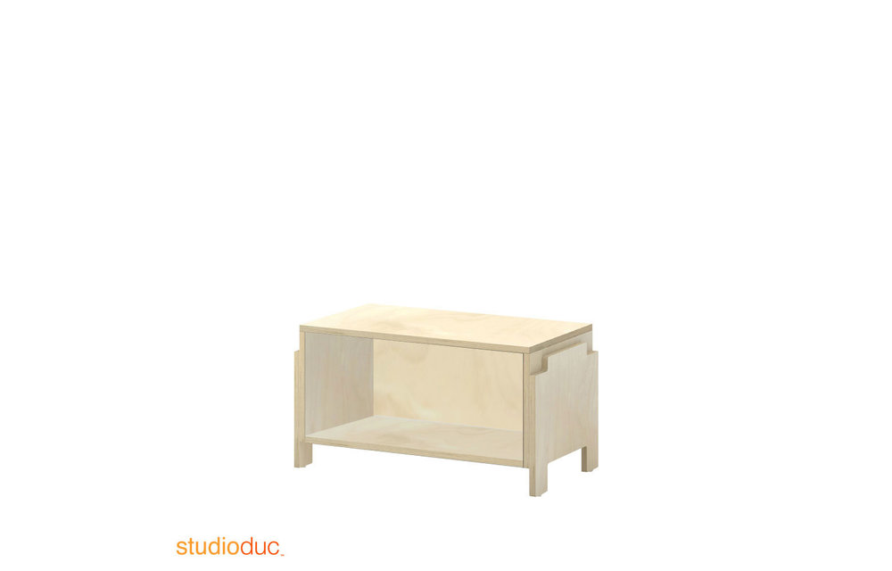 Duc Duc Juno Stacking Toy Cubby In Natural Birch