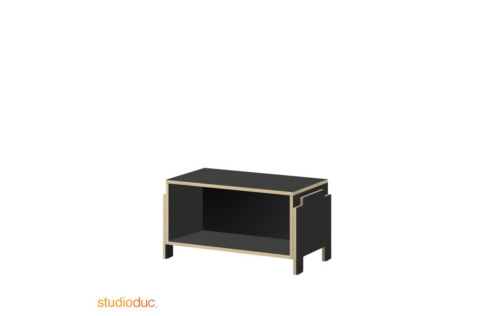 Duc Duc Juno Stacking Toy Cubby In Onyx