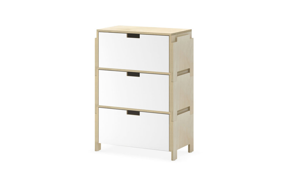 Duc Duc Juno Stacking Toy Storage In Natural Birch