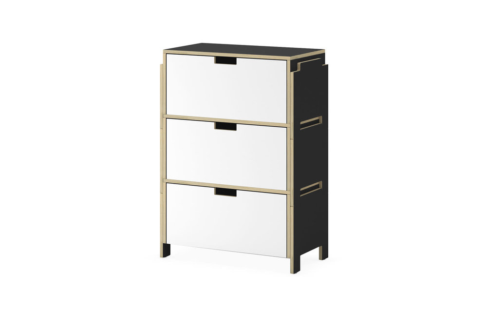 Duc Duc Juno Stacking Toy Storage In Onyx