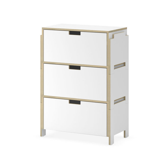 Duc Duc Juno Stacking Toy Storage In White