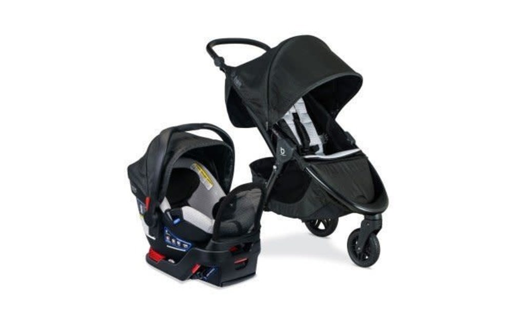 Britax B-Safe Gen2 FlexFit+ & B-Free Premium Travel System In Clean Comfort