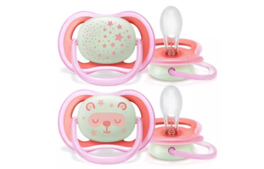 Philips Avent Ultra Air Pacifier 6-18 Month Pink 2 Pk