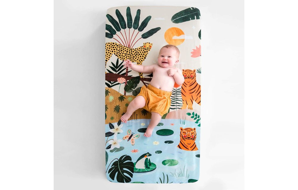 Rookie Humans Fitted Crib Sheet In The Jungle