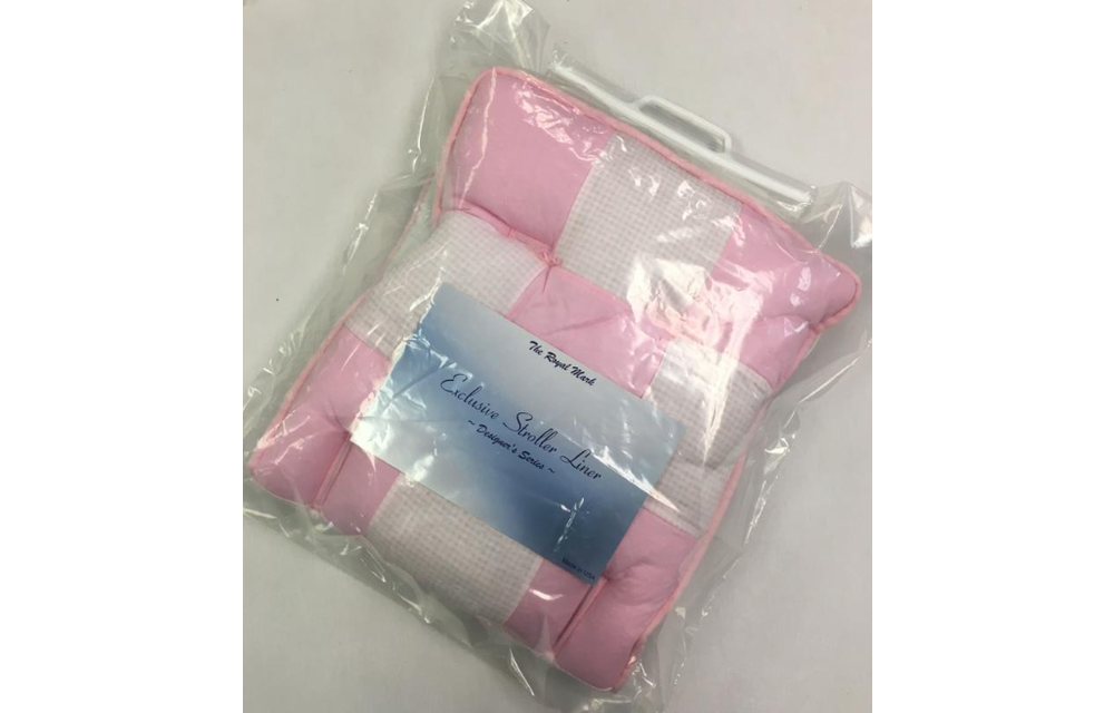 Royal Mark Stroller Liner Pink Patch Ribbon