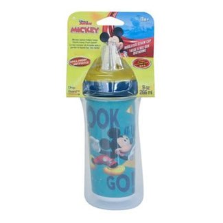 The First Years Disney Mickey Mouse Insulated Sippy Cups, 9 Ounces (Pack of  2)