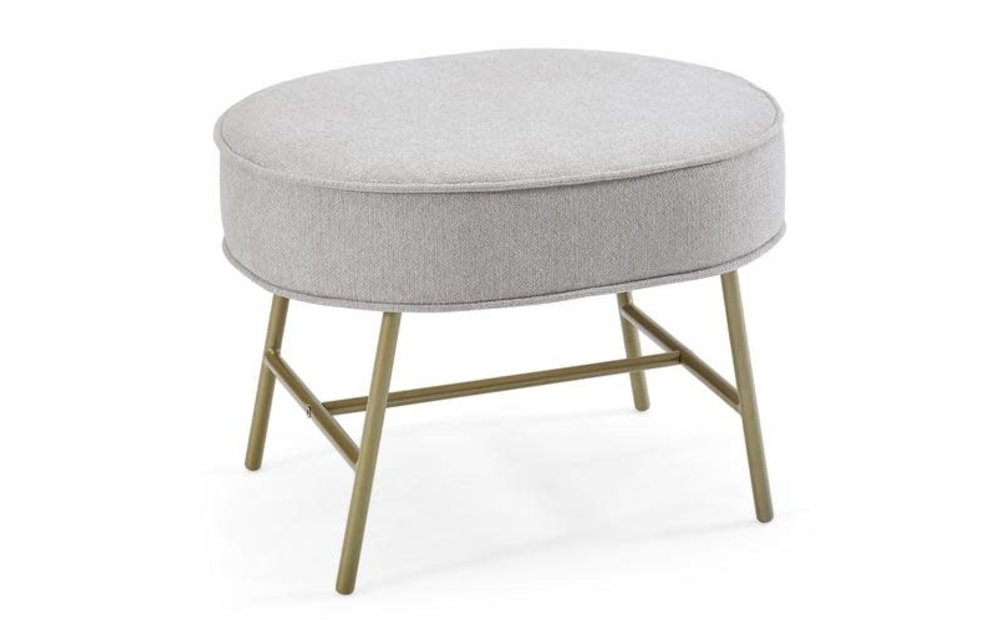 Delta Ella Livesmart Ottoman In Limestone