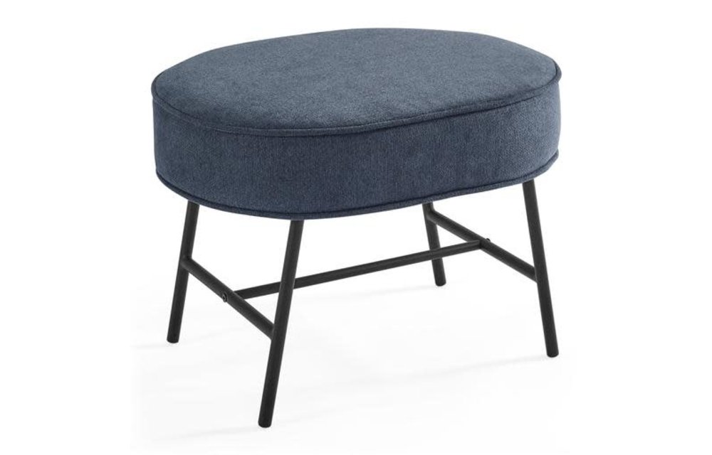 Delta Ella Livesmart Ottoman In Slate Blue