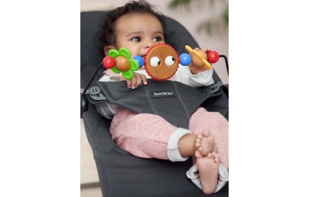 BABYBJORN Wooden Toy For Bouncer- Googly Eyes