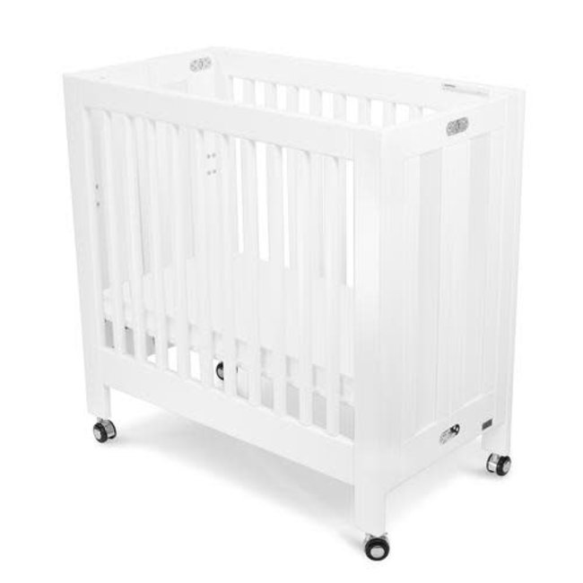 Melo Juvenile Cradle (Mini Portable) In All White 18" x 36"