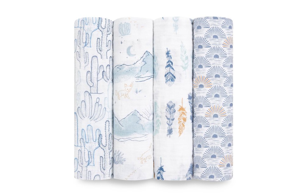 aden + anais Sunrise Swaddles (4 Pack)