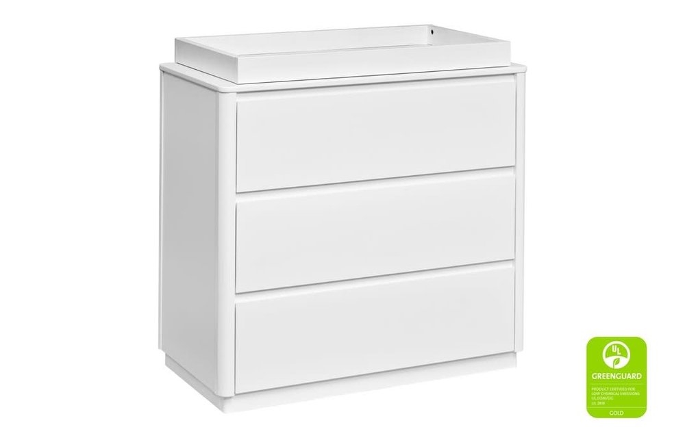 Baby Letto Bento 3 Drawer Changer Dresser In White