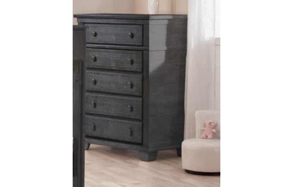 Pali Furniture Potenza 5 Drawer Dresser In Distressed Granite