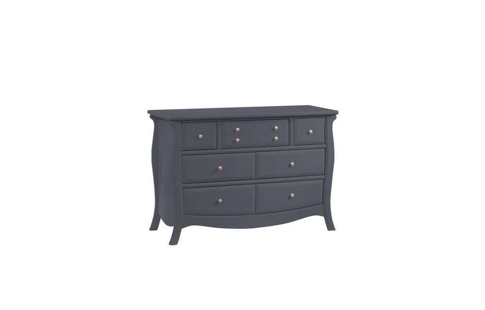 Natart Bella Double Dresser In Charcoal