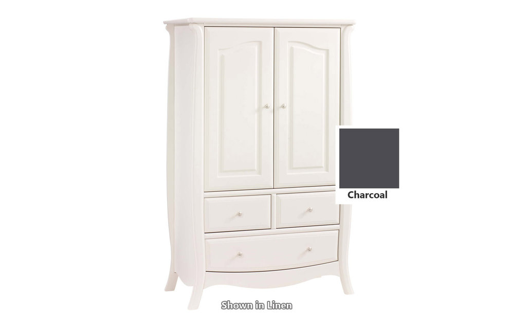 Natart Bella Armoire In Charcoal