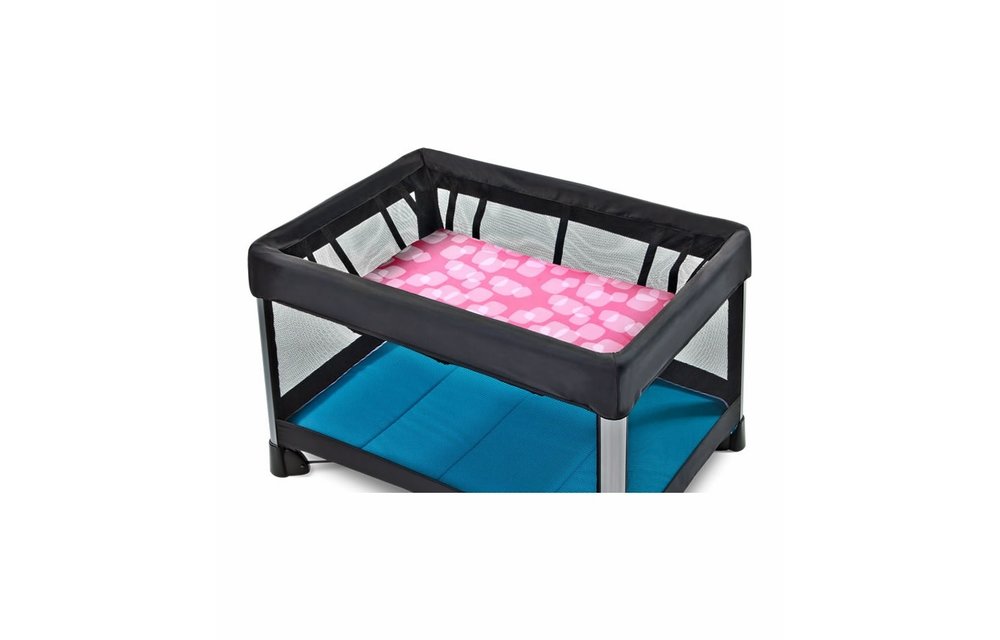 CLOSEOUT!! 4moms Breeze Bassinet Waterproof Playard Sheet In Rasberry