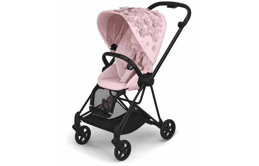 Cybex Mios 2 Complete Stroller Bundle - Simply Flowers - Pale Blush