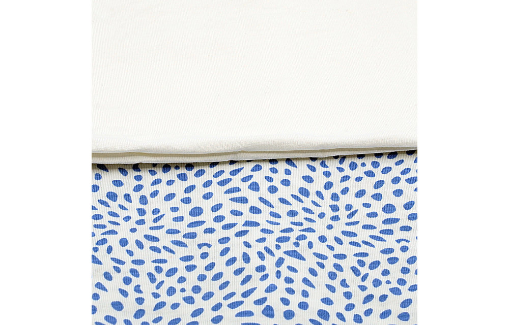 First Essentials Porta Crib Sheet In Blue Pebble/White (2 Pack)