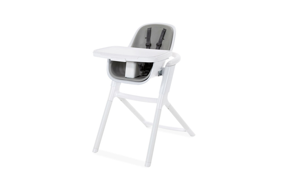 4moms Connect High Chair In White - Grey