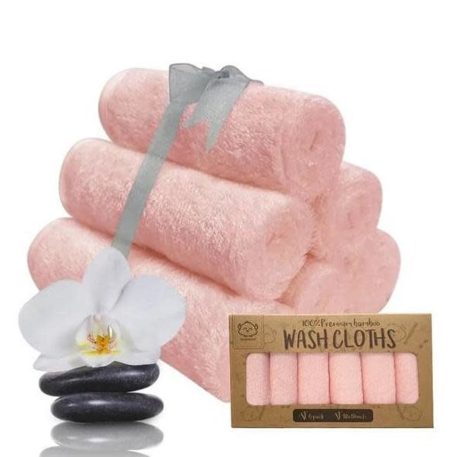 Kea Babies 100 % Premium Bamboo Washcloth In Pink