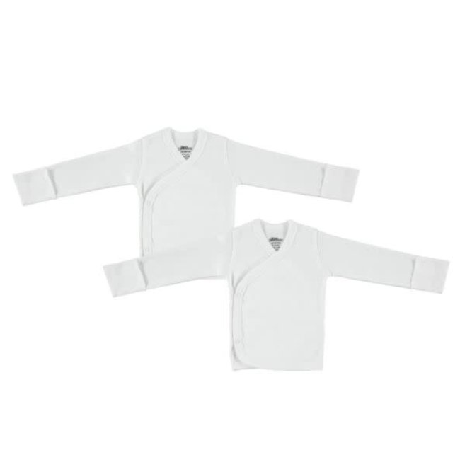 First Essentials Side Snap Long Sleeve Shirt In Newborn