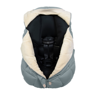 7 AM SALE!! 7 A.M. Enfant Car Seat Cover - Cocoon  In Mirage Blue Quilted 0-12 Months