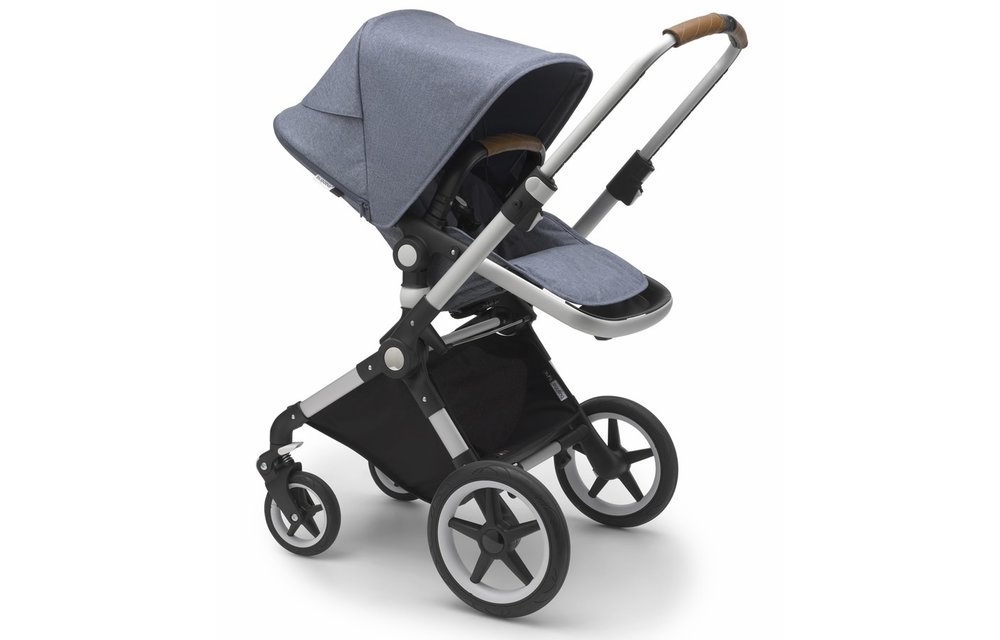 Bugaboo Lynx Complete Stroller - Aluminum/Blue Melange/Blue Melange