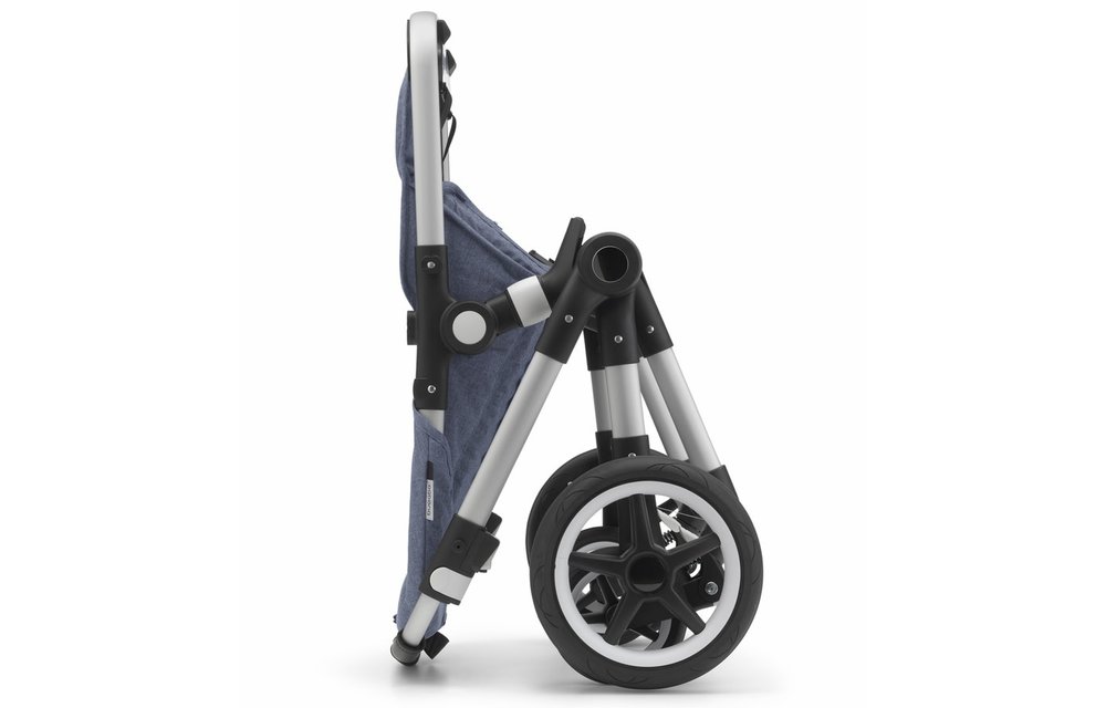 Bugaboo Lynx Complete Stroller - Aluminum/Blue Melange/Blue Melange