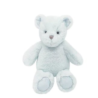 Mon Ami Mon Ami Luxe Bear Plush Toy- Pale Blue