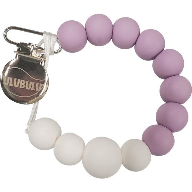 Ulubulu Lilac Silicone Pacifier Clip