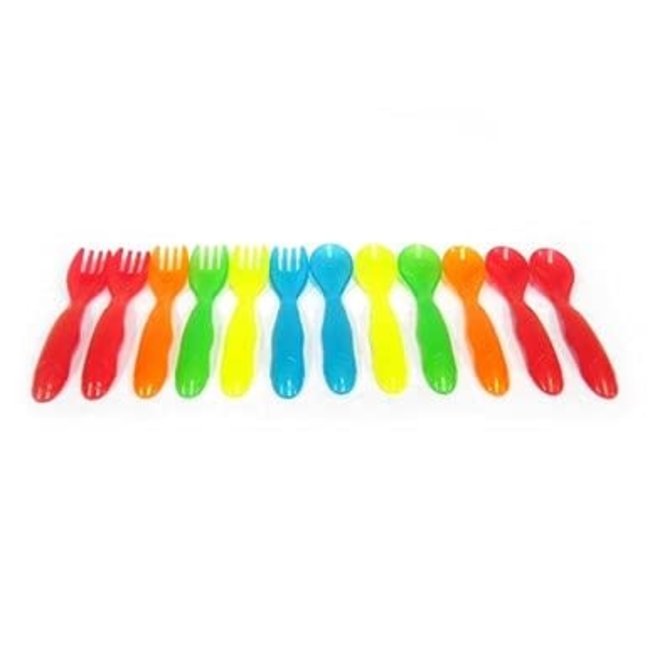 Tomy Take And Toss 6 Pc Infant Spoons -6 Infant Forks